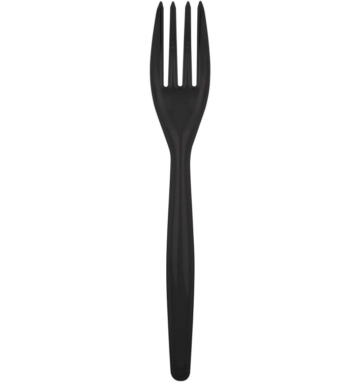 Schwarze Plastikgabeln Easy PS 180mm (500 Stück) Schwarze Plastikgabeln Easy PS 180mm (500 Stück)