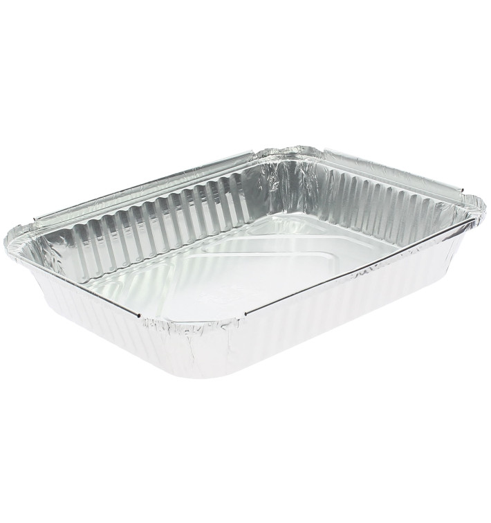 Aluschalen Rechteckig 1180ml 240x188x35mm (100 Stück) Aluschalen Rechteckig 1180ml 240x188x35mm (100 Stück)
