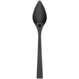 Mini-Plastiklöffel "Charme" Schwarz 10cm (600 Stück)