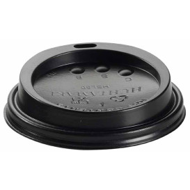 Deckel Schwarz für Becher 12, 16 y 22 Oz Ø9,0cm (125 Stück)