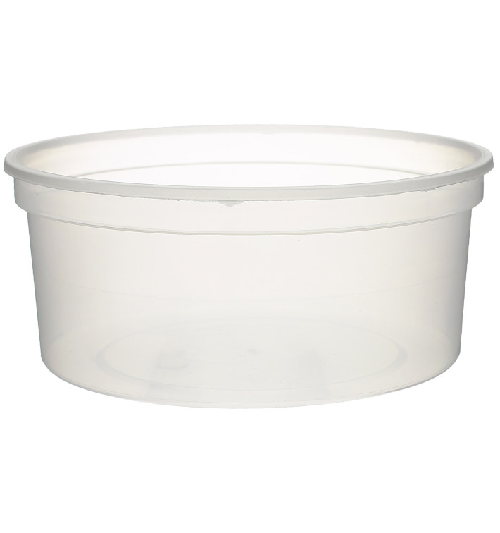Verpackungsbecher aus Plastik 350ml Ø11,5cm (50 Stück) Verpackungsbecher aus Plastik 350ml Ø11,5cm (50 Stück)