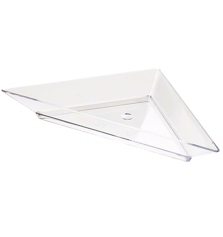 Transp. Plastik Teller Dreieckig 5x10cm (8 Einh.) Transp. Plastik Teller Dreieckig 5x10cm (8 Einh.)