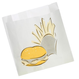 Burgerpapier fettdicht 15+5x16cm (100 Stück)