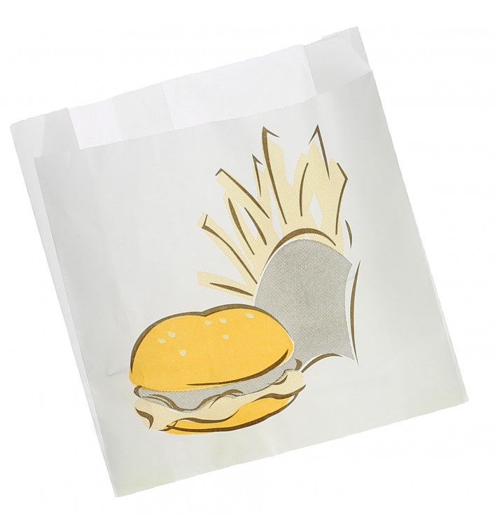Burgerpapier fettdicht 15+5x16cm (100 Stück)