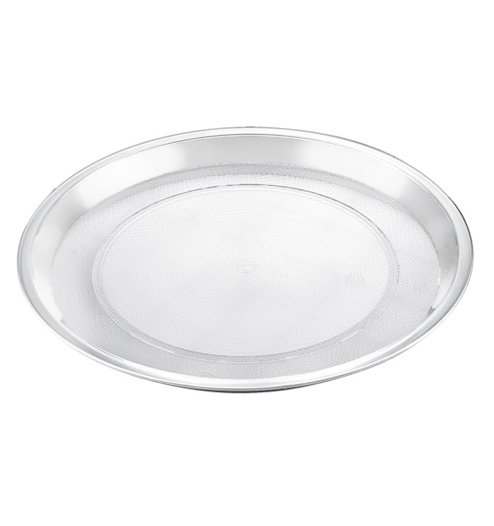 Serviertablett Plastik Tray Transp. Ø32cm (5 Stück) Serviertablett Plastik Tray Transp. Ø32cm (5 Stück)