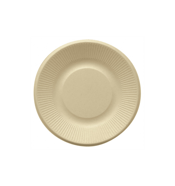 Teller Zuckerrohr-Fasern Natur Ø210mm (50 Stück) Teller Zuckerrohr-Fasern Natur Ø210mm (50 Stück)