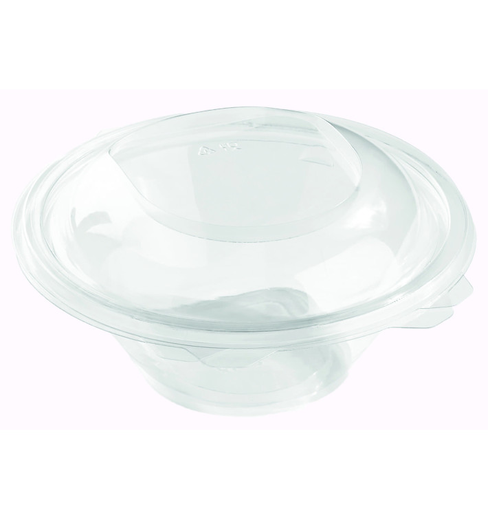 Salatschale Rund mit Klappdeckel PET 600ml (200 Stück) Salatschale Rund mit Klappdeckel PET 600ml (200 Stück)