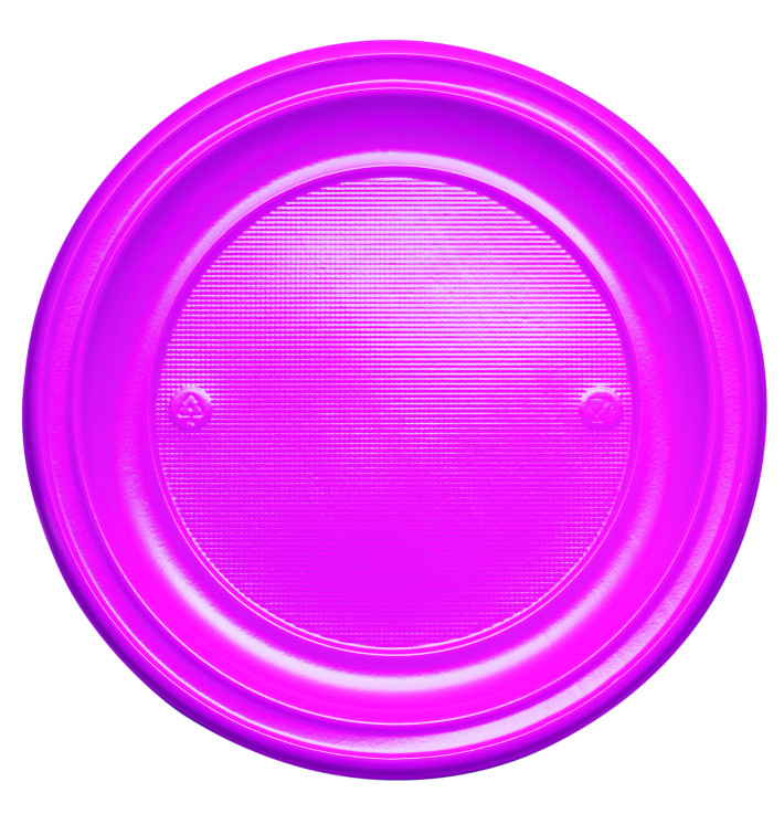 Plastikteller PS Flach Fuchsia Ø220mm (780 Stück) Plastikteller PS Flach Fuchsia Ø220mm (780 Stück)