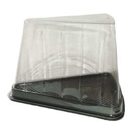 Verpackung für Stück Kuchen Transp-schwarzer (300 Stück)