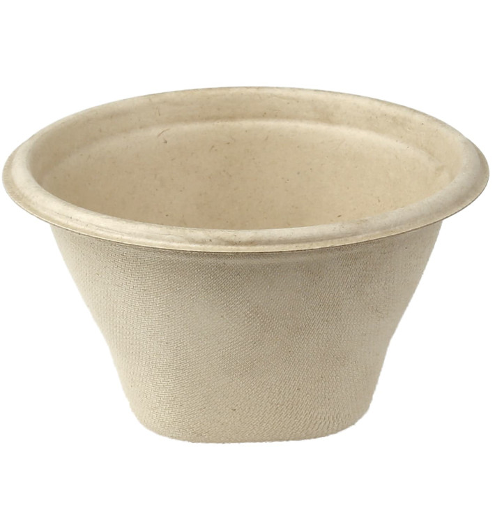 Schüssel Zuckerrohr-Fasern 375ml Ø13cm (100 Stück) Schüssel Zuckerrohr-Fasern 375ml Ø13cm (100 Stück)