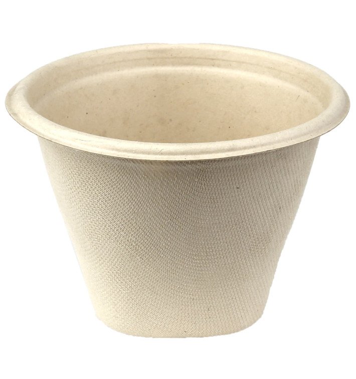 Schüssel Zuckerrohr-Fasern 500ml Ø13cm (100 Stück) Schüssel Zuckerrohr-Fasern 500ml Ø13cm (100 Stück)