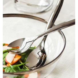 Salatbesteck Plastik silber (5 Stück)