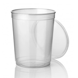 Verpackungsbecher aus Plastik 1.000ml  Ø11,5cm (250 Stück)