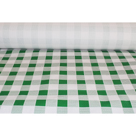 Papiertischdecke Rolle grün kariert 1x100m 40g (6 Stück)