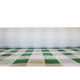 Papiertischdecke Rolle grün kariert 1x100m 40g (6 Stück)