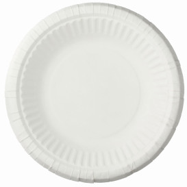 Papierteller weiß tief Ø19cm (50 Stück)