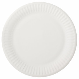Papierteller weiß Ø15cm (100 Stück)