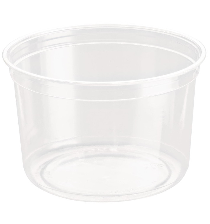 Behälter aus Plastik rPET DeliGourmet 16 oz/473ml (500 Stück) Behälter aus Plastik rPET DeliGourmet 16 oz/473ml (500 Stück)
