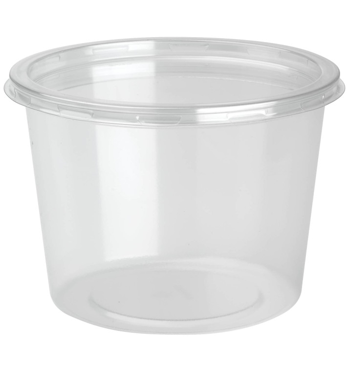 Behälter aus Plastik rPET DeliLite mit Deckel 24,6 Oz/700ml (50 Stück) Behälter aus Plastik rPET DeliLite mit Deckel 24,6 Oz/700ml (50 Stück)
