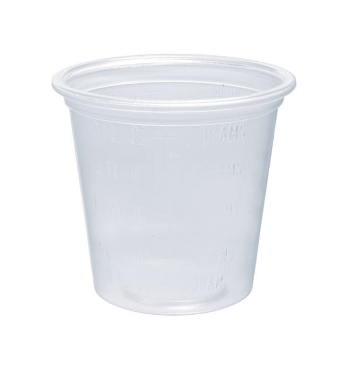 Messbecher Plastik PP für Soβen 35ml Ø48mm (2500 Stück) Messbecher Plastik PP für Soβen 35ml Ø48mm (2500 Stück)