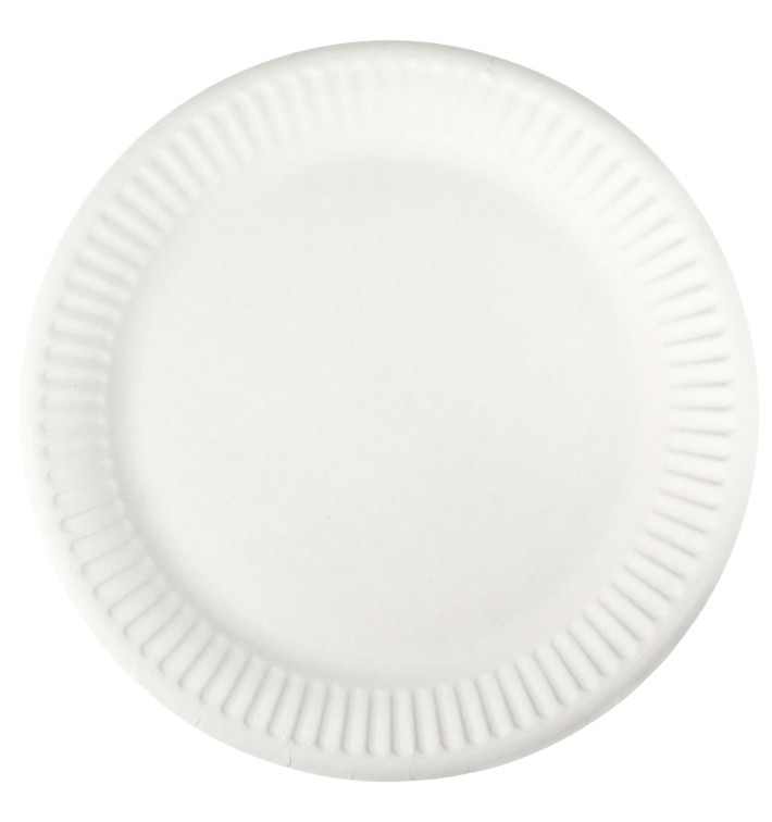 Papierteller weiß Ø18,5cm (100 Stück)