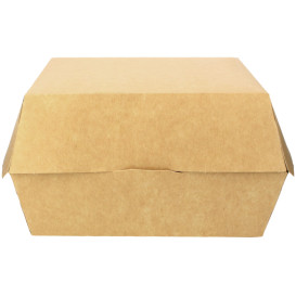 Hamburger Box Kraft Mega 14x14x4,5 cm (250 Stück)