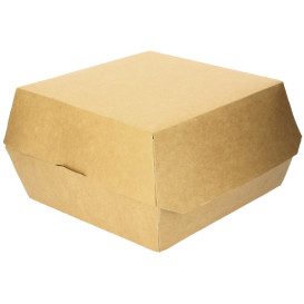 Hamburger Box Kraft Mega 14x14x4,5 cm (250 Stück)