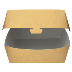 Hamburger Box Kraft Mega 14x14x4,5 cm (250 Stück)