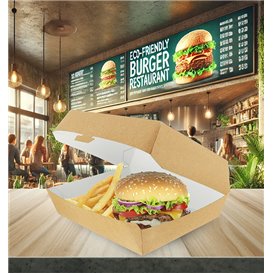 Hamburger Box Kraft Gigante 18,6x14,6x4cm (200 Stück)
