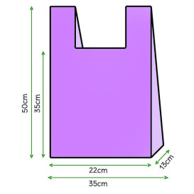 Hemdchenbeutel flieder 35x50cm (200 Stück)