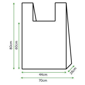 Hemdchenbeutel weiß 70x80cm (100 Stück)