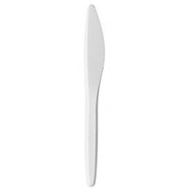 Plastikmesser "Luxury" weiß 175mm (100 Stück)