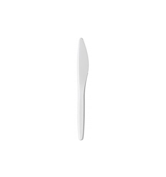 Plastikmesser "Luxury" weiß 175mm (100 Stück)