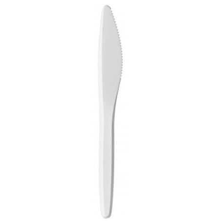 Plastikmesser "Luxury" weiß 175mm (100 Stück)