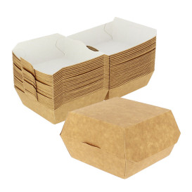 Hamburger Box Kraft 12x12x7 cm (450 Stück)