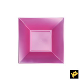Plastikteller Tiefe Rosa Nice Pearl PP 180mm (25 Stück)