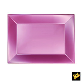 Plastiktablett Rosa Nice Pearl PP 280x190mm (12 Stück)