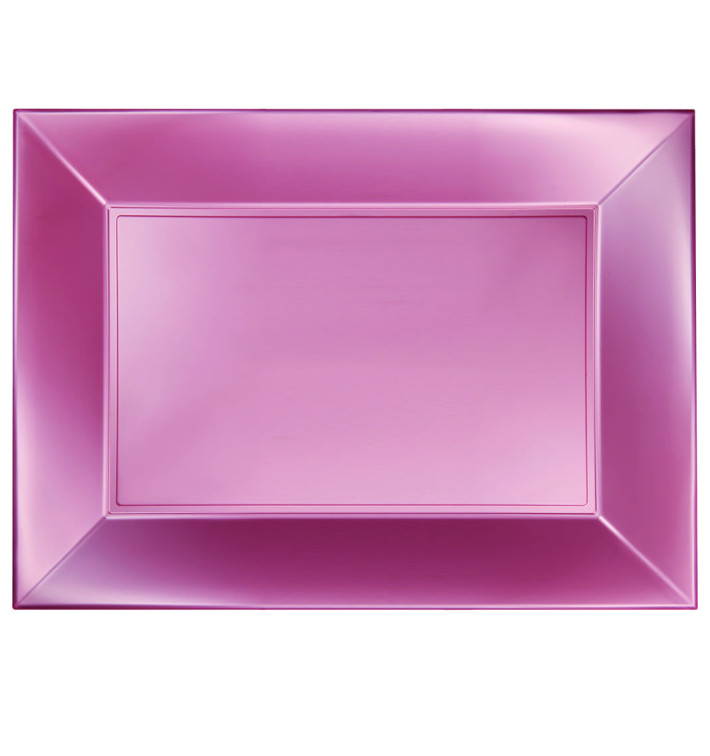 Plastiktablett Rosa Nice Pearl PP 345x230mm (6 Stück) Plastiktablett Rosa Nice Pearl PP 345x230mm (6 Stück)