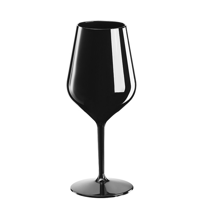 Sektflöte für Wein Tritan Wiederverwendbar Schwarz 470ml (1 Stück) Sektflöte für Wein Tritan Wiederverwendbar Schwarz 470ml (1 Stück)