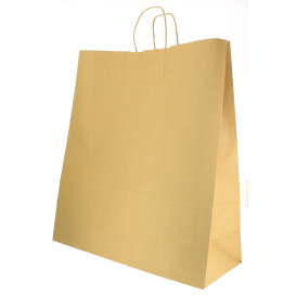 Papiertüten Kraft mit Henkeln 46+16x49cm (200 Stück)