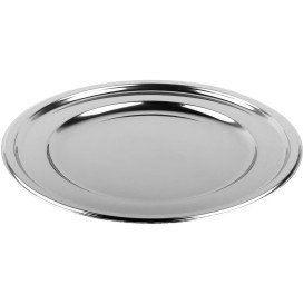 Platzteller rund Silber 30cm (5 Stück)