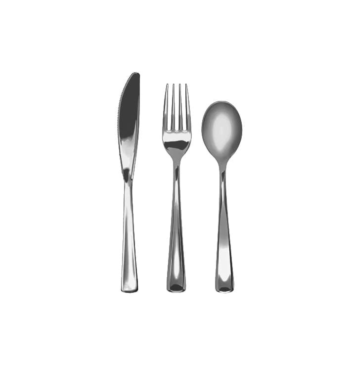 Besteckset aus Gabel, Messer und Löffel Metallisiert (1 Set) Besteckset aus Gabel, Messer und Löffel Metallisiert (1 Set)