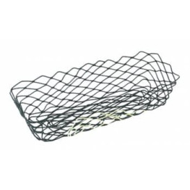 StahlKorb Rechteckig Schwarz 275x142x85mm (1 Stück)