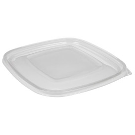 Deckel Flach für Schale aus Plastik PET 190x190mm (50 Stück)