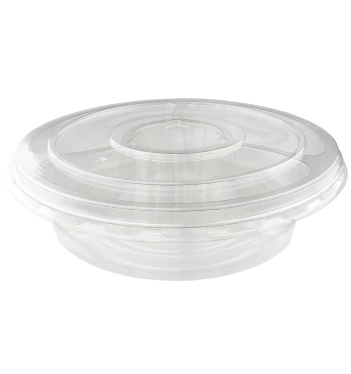 Plastikschalen PET 4F und Deckel Ø26x7cm (100 Stück) Plastikschalen PET 4F und Deckel Ø26x7cm (100 Stück)