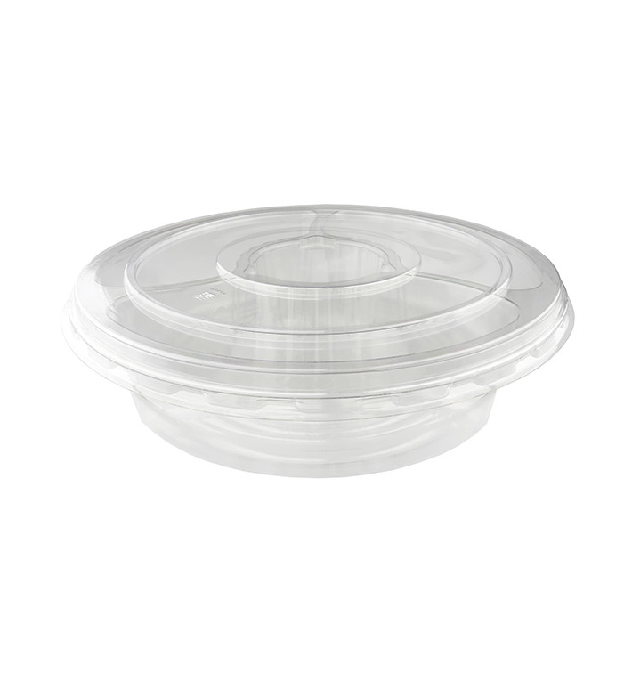 Plastikschalen PET 5F und Deckel Ø26x7cm (100 Stück) Plastikschalen PET 5F und Deckel Ø26x7cm (100 Stück)