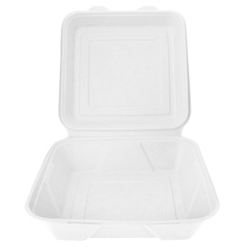 Menübox Zuckerrohr 235x235x78mm (200 Stück)