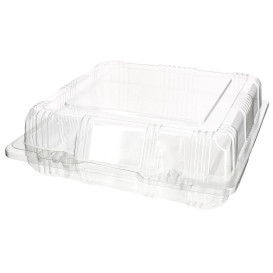 Klappbox PET für Gebäck 18x18x6cm (20 Stück)