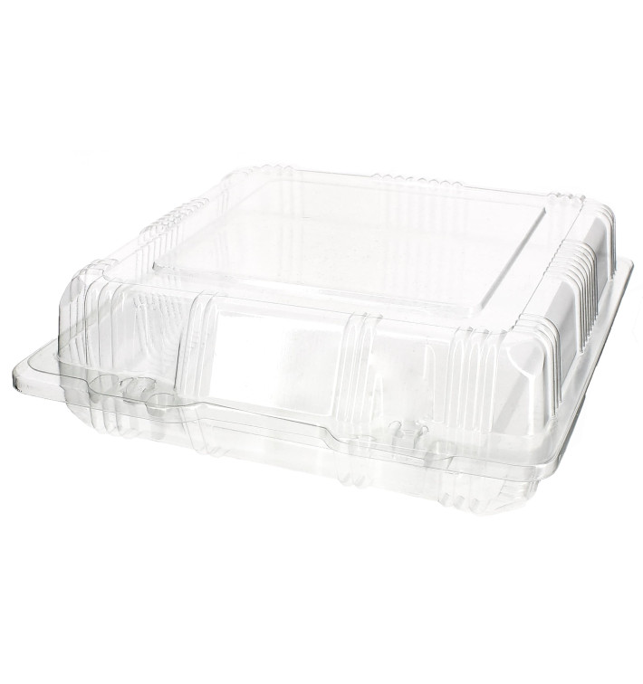 Klappbox PET für Gebäck 18x18x6cm (20 Stück) Klappbox PET für Gebäck 18x18x6cm (20 Stück)
