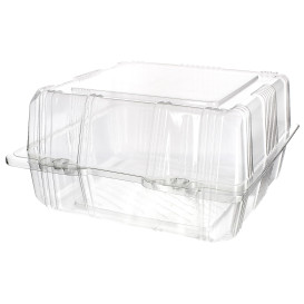 Klappbox Scharnier PET für Gebäck 18x18x10cm (220 Stück)